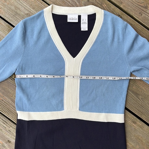 Villager color block sweater S-M - Picture 5 of 6